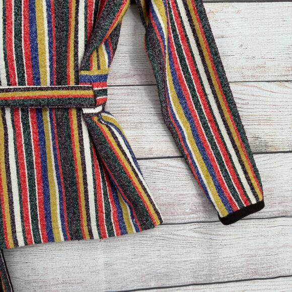 Anthropologie Akemi + Kin Mansoura Striped Wrap Jacket Womens XS Multicolor - Picture 8 of 12
